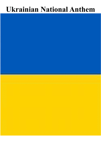 Ukrainian National Anthem for Eb Tenor Horn & Piano MFAO World National Anthem Series image number null
