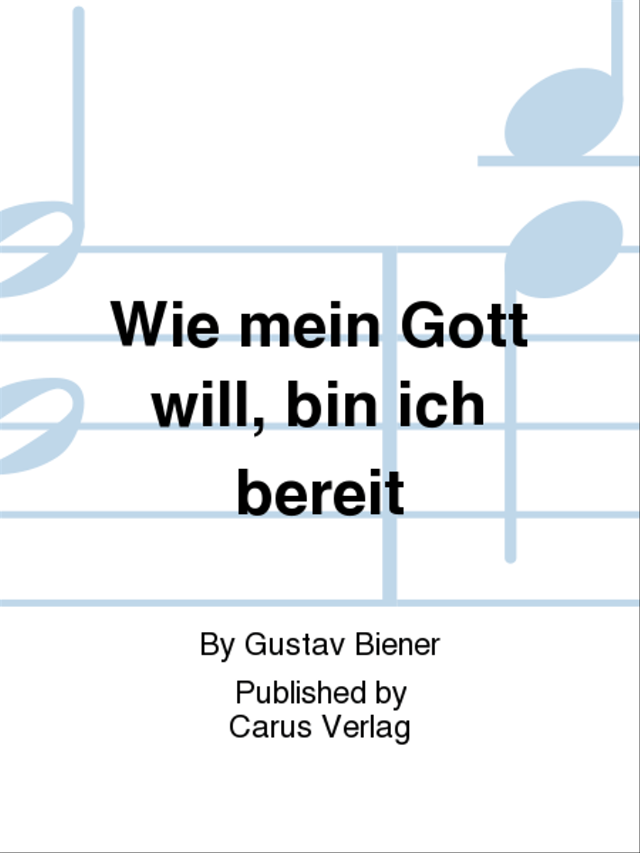 Wie mein Gott will, bin ich bereit 4-Part scores gallery preview page 1