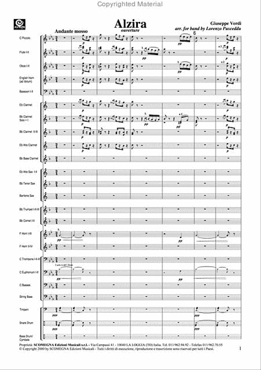 Alzira - Overture Concert Band scores gallery preview page 3