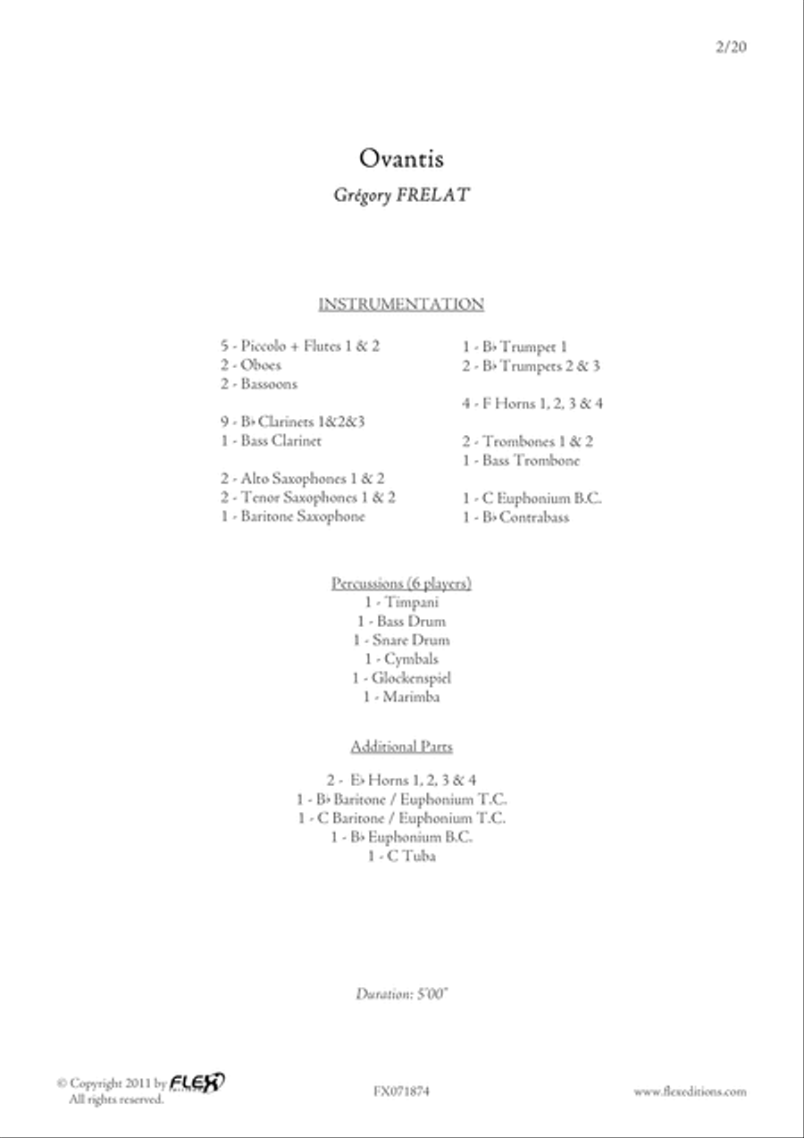 Ovantis Concert Band scores gallery preview page 2