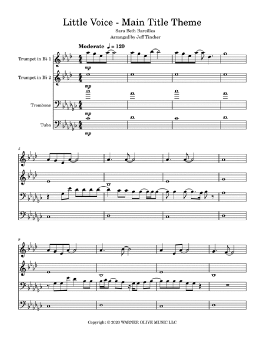 Little Voice - Main Title Theme Trombone scores gallery preview page 2