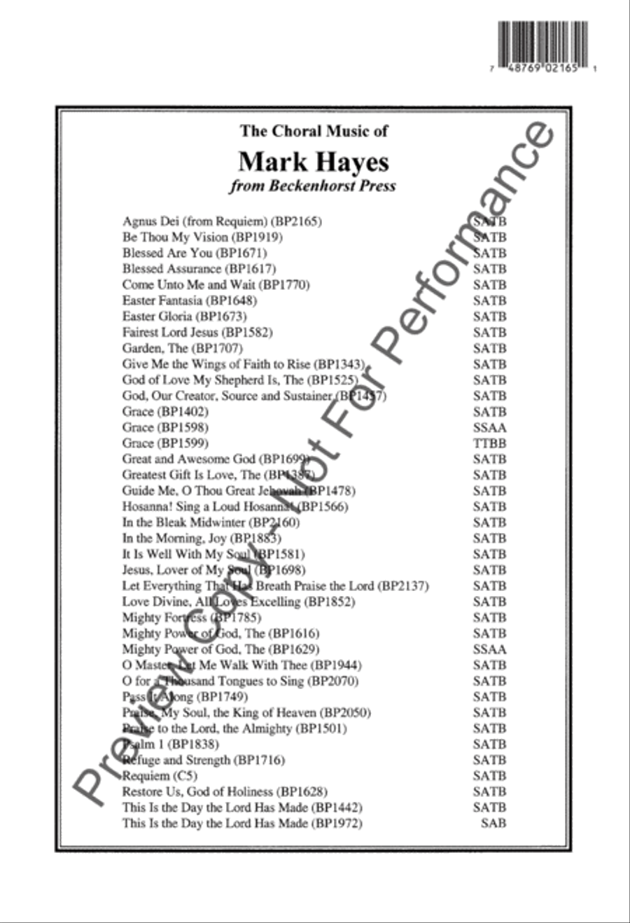 Agnus Dei (from Requiem) Agnus Dei (from Requiem) 4-Part scores gallery preview page 13