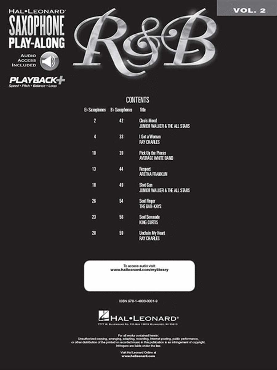 R&B Tenor Saxophone scores gallery preview page 2