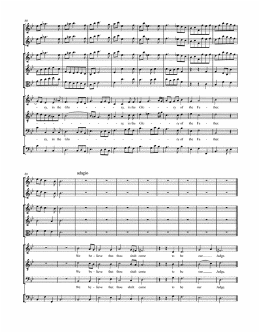 Te Deum for the Victory at the Battle of Dettingen HWV 283 SSATB scores gallery preview page 3