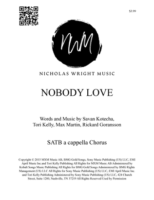 Book cover for Nobody Love