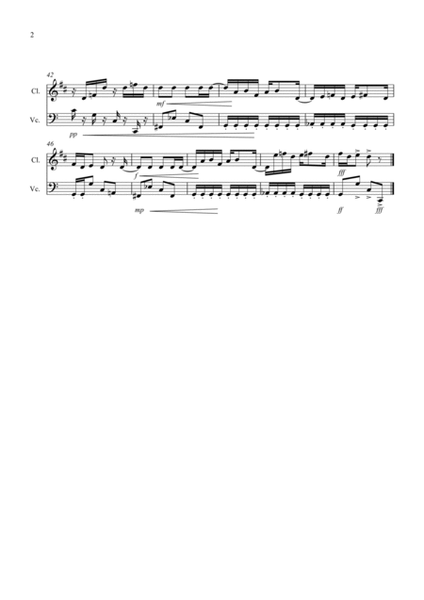 Maple Leaf Rag for Clarinet and Cello Duet image number null