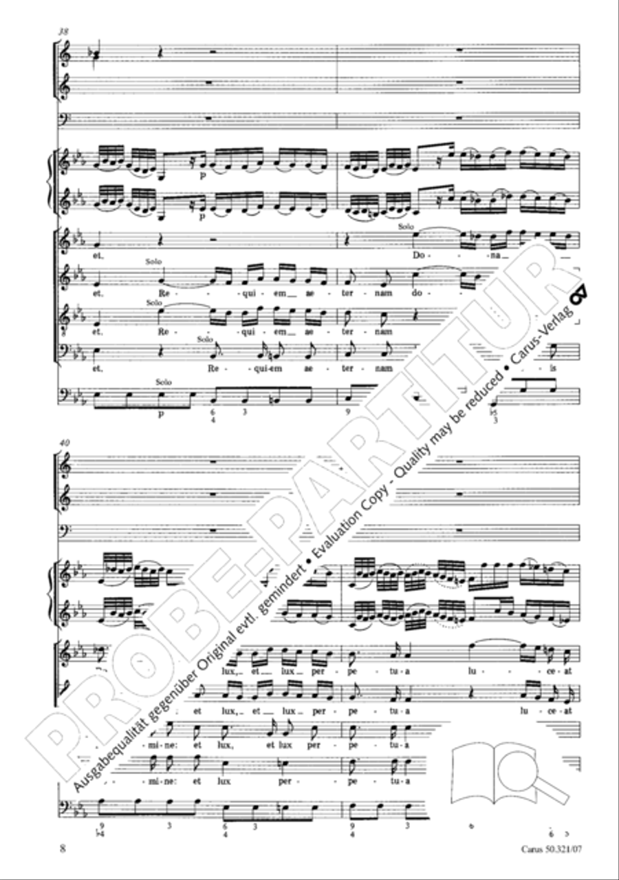 Requiem in C minor Requiem in C minor 4-Part scores gallery preview page 15