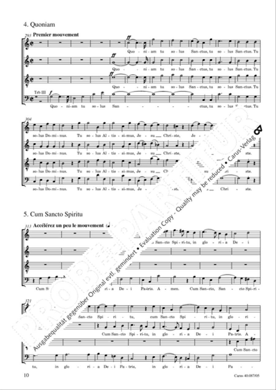 Messe solenelle in G 4-Part scores gallery preview page 11
