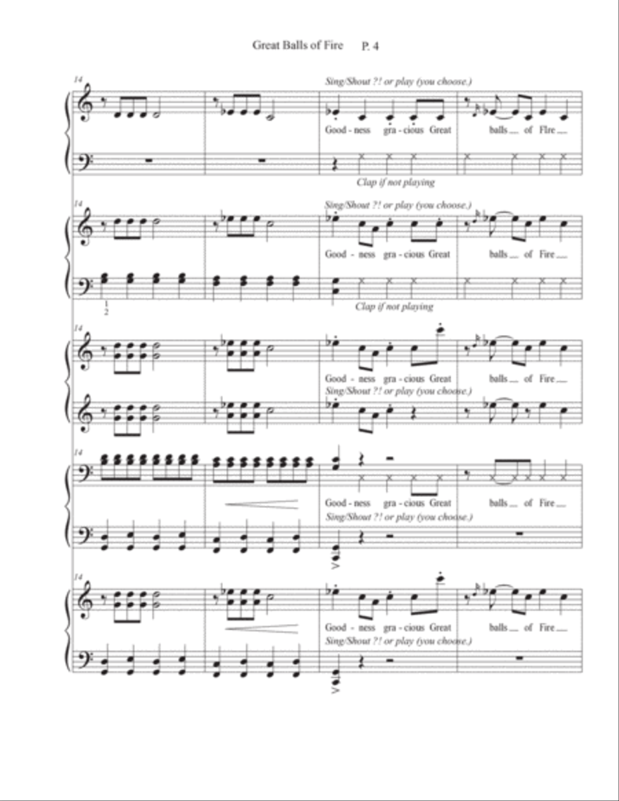 Great Balls Of Fire Piano Method scores gallery preview page 5
