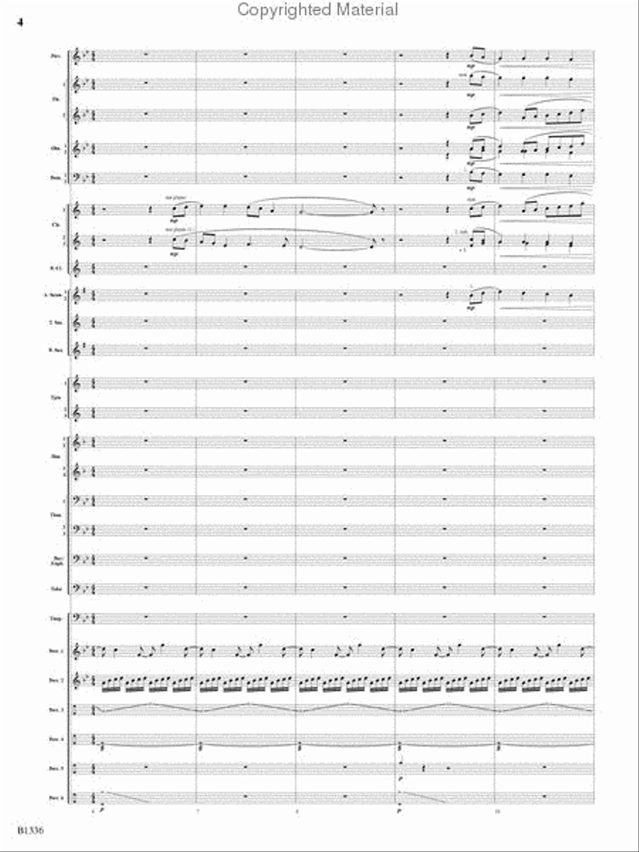 Dreams and Proclamations Concert Band scores gallery preview page 3