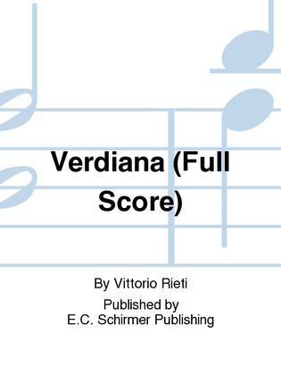 Verdiana (Additional Full Score)