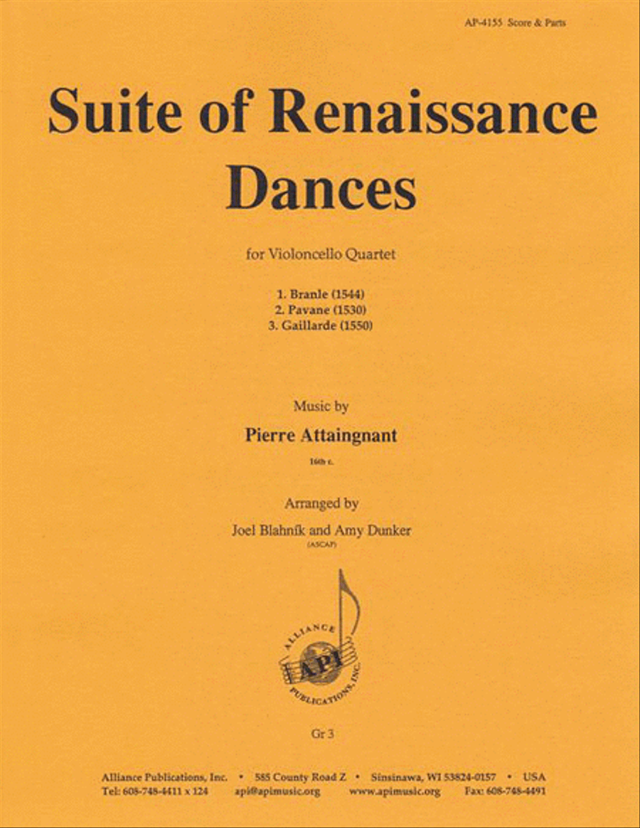 Suite Of Renaissance Dances - Vc 4