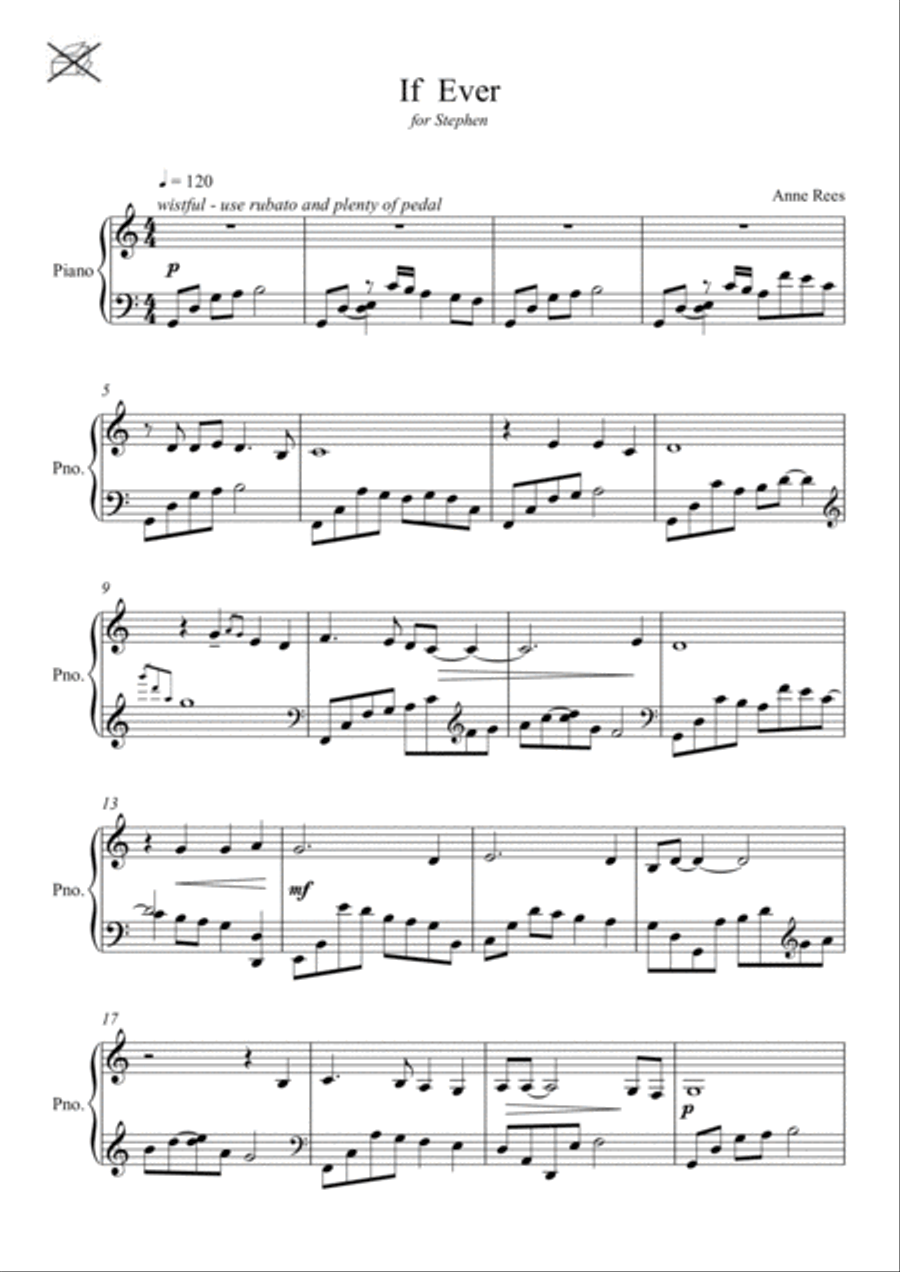 If Ever Piano Solo scores gallery preview page 2