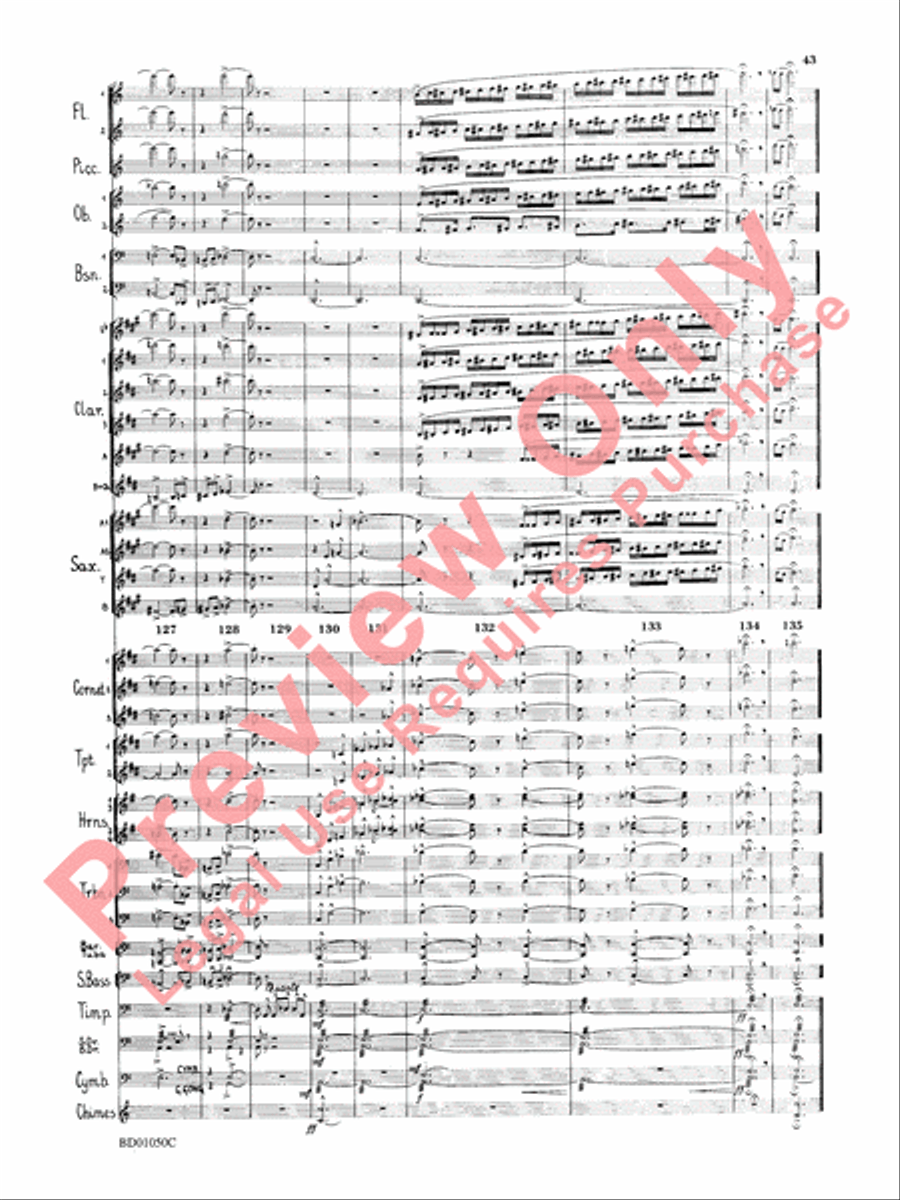 Trittico Concert Band scores gallery preview page 46