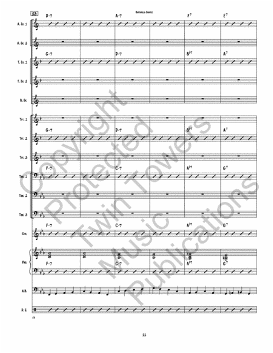 Buffarilla Shuffle Jazz Ensemble scores gallery preview page 12