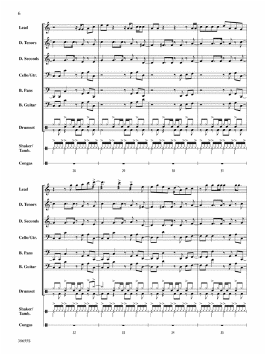 Forget You: Score Forget You: Score Steel Drum Band scores gallery preview page 6