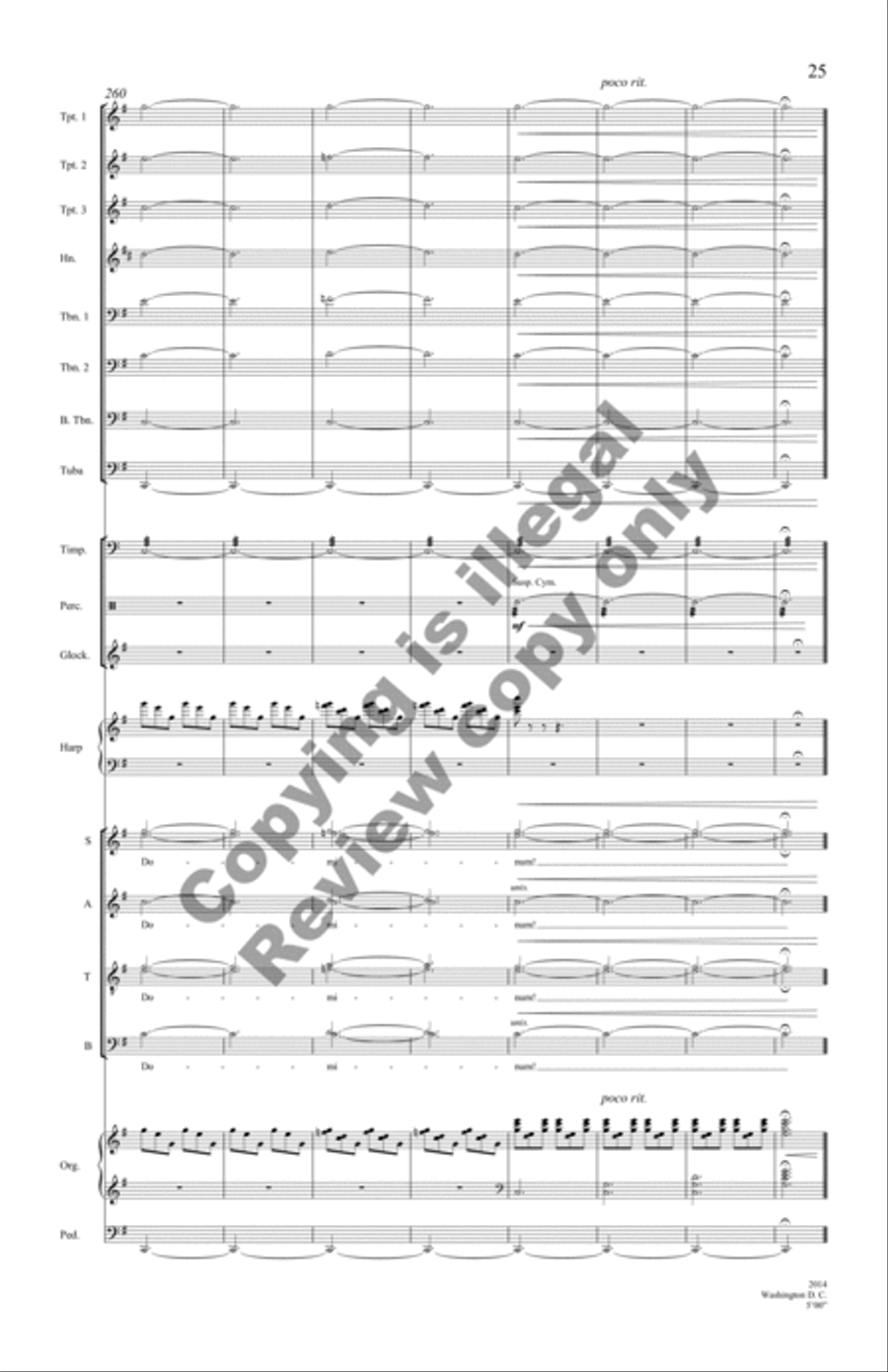 The Snow Lay On the Ground (Brass Octet Score) Choir scores gallery preview page 26