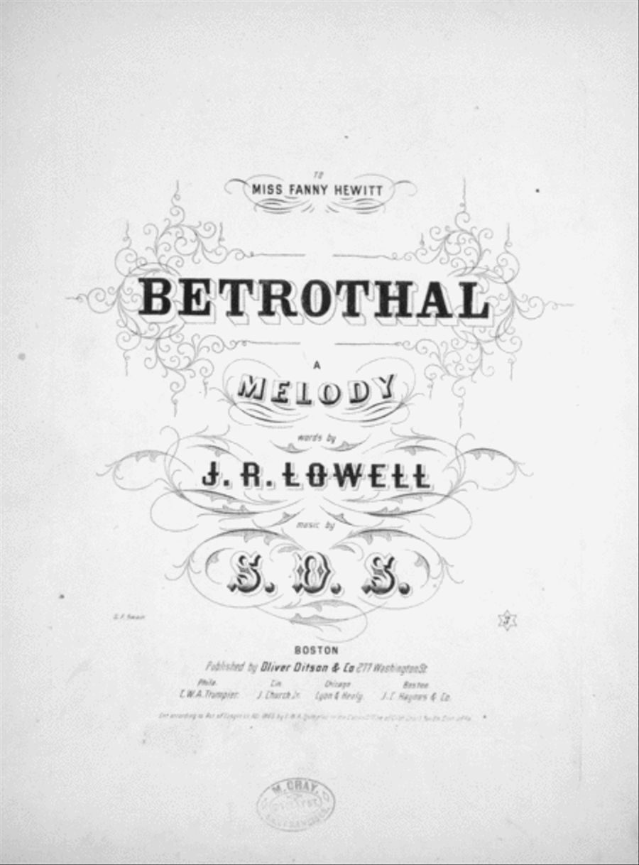 Bethrothal. A Melody Voice scores gallery preview page 1