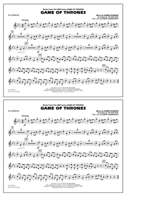 Book cover for Game of Thrones (arr. Jay Bocook) - Xylophone