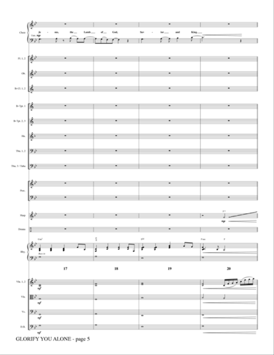 Glorify You Alone - Full Score Choir scores gallery preview page 5