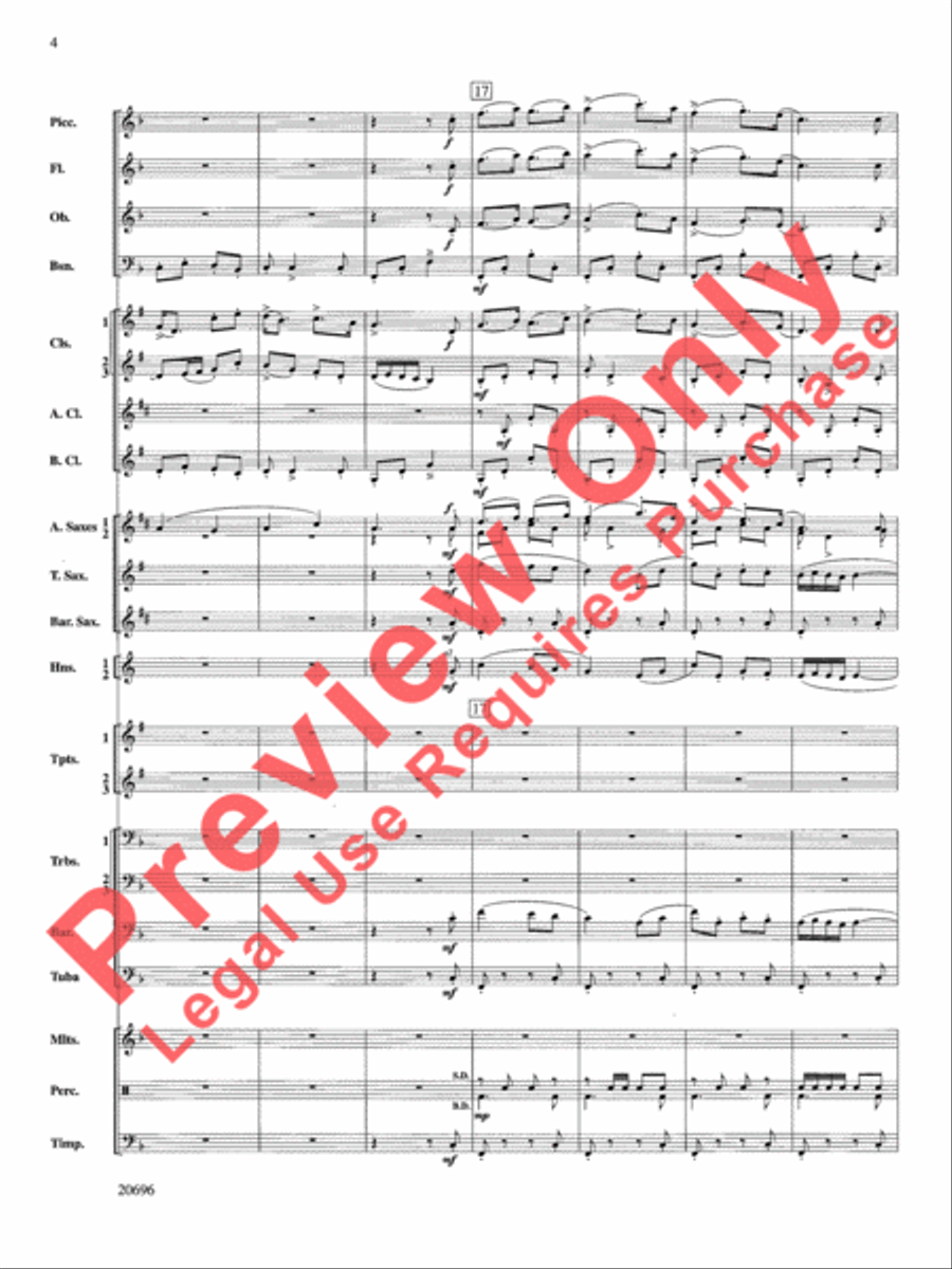 Welsh Ayres & Dances Concert Band scores gallery preview page 5