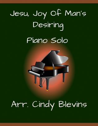 Book cover for Jesu, Joy of Man's Desiring, for Piano Solo