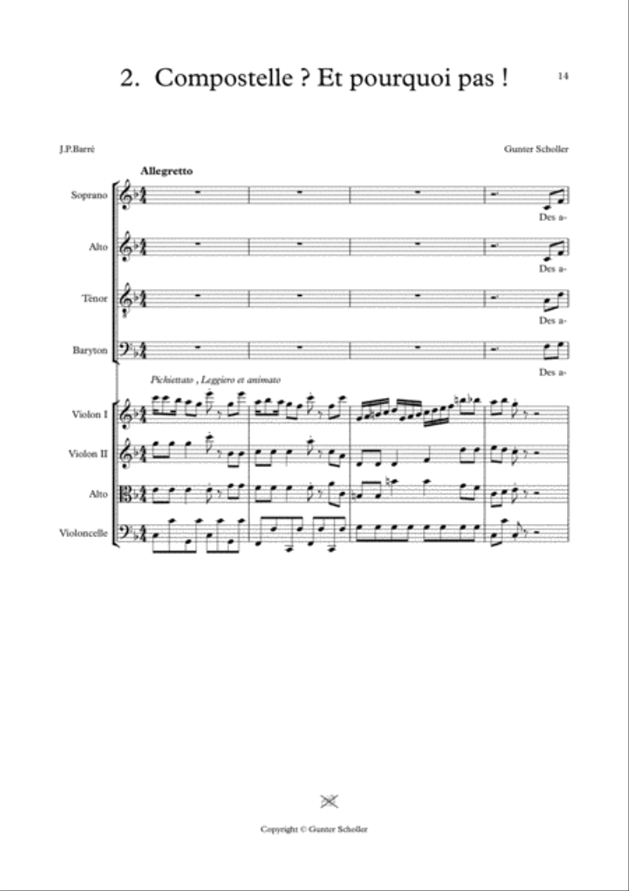 COMPOSTELLE Choir scores gallery preview page 1
