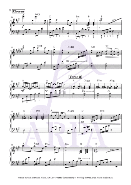 [Pedal Harps] "Precious Cross" 寶貴十架 (harp lead sheet 豎琴伴奏)