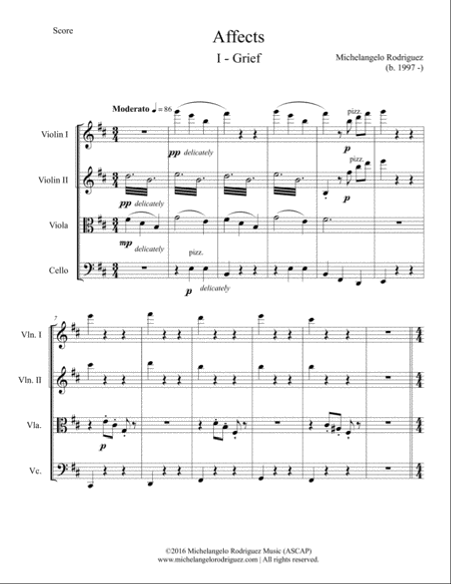 Affects String Quartet scores gallery preview page 4