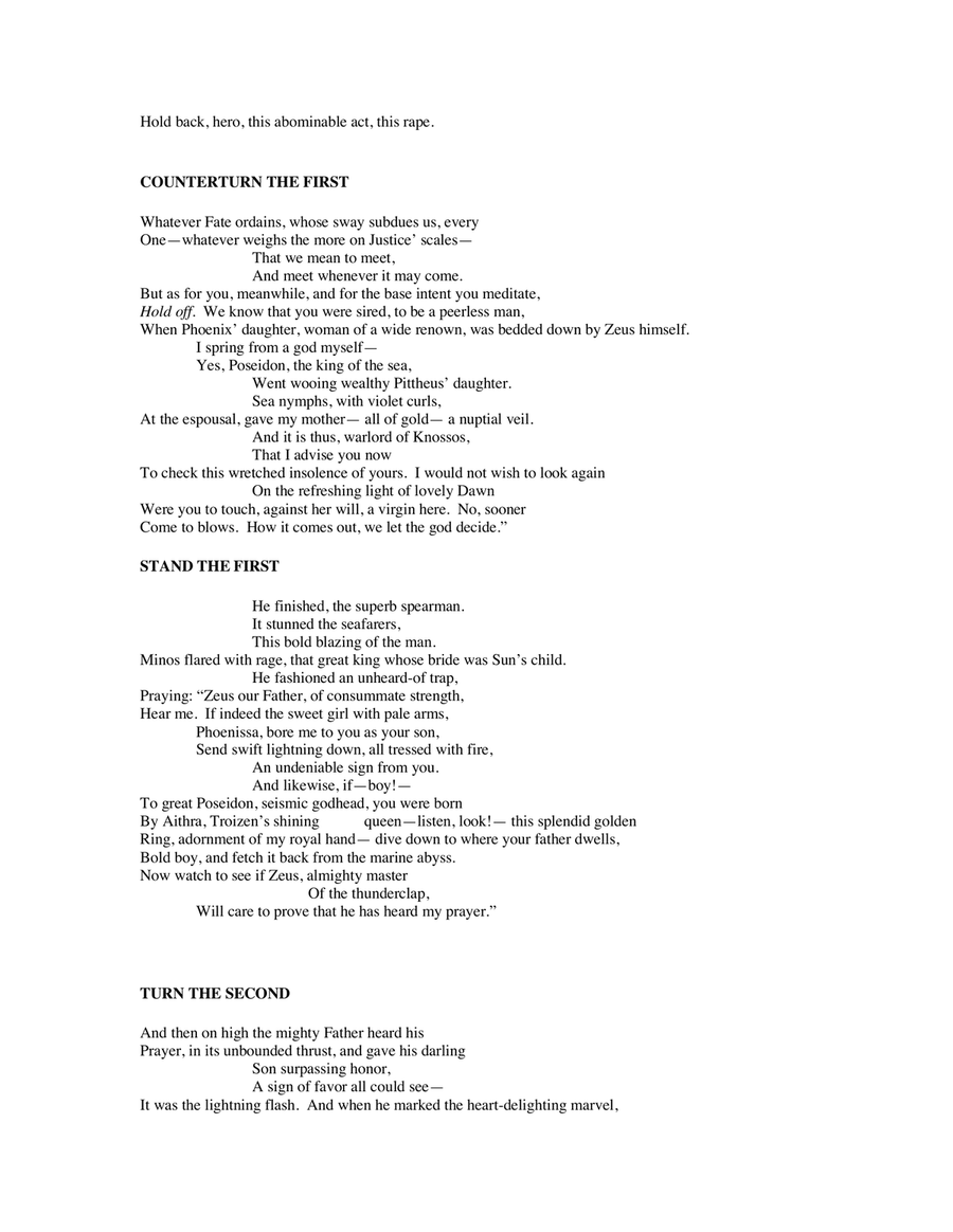 THESEUS: A Dramatic Cantata after Bacchylides (2020), SCORE AND PARTS 4-Part scores gallery preview page 3