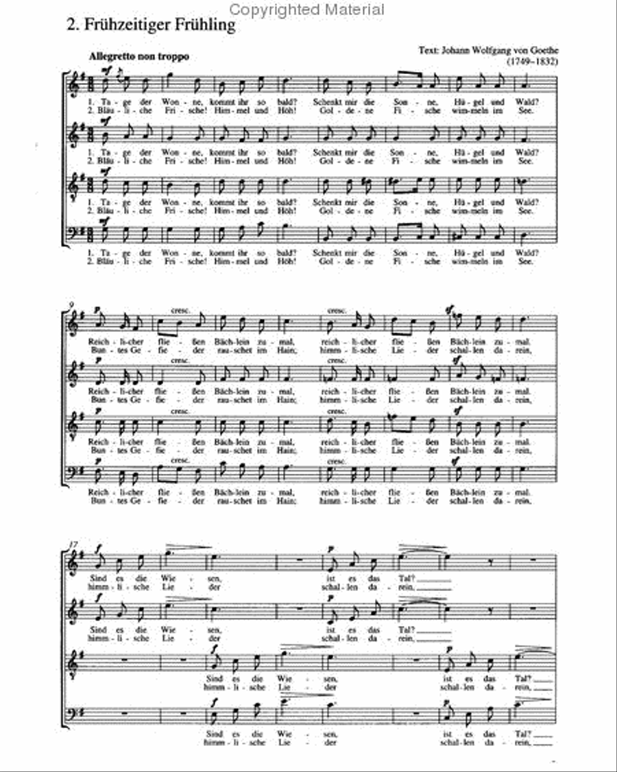 Im Freien zu singen (Heft 3) Choir scores gallery preview page 4