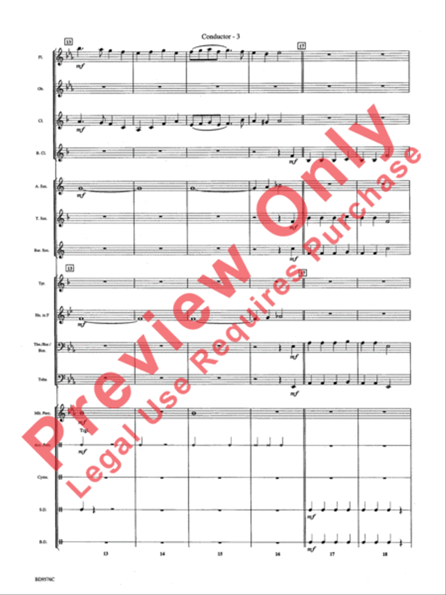 Christmas Bits & Pieces (based on Favorite Traditional Carols) Concert Band scores gallery preview page 5