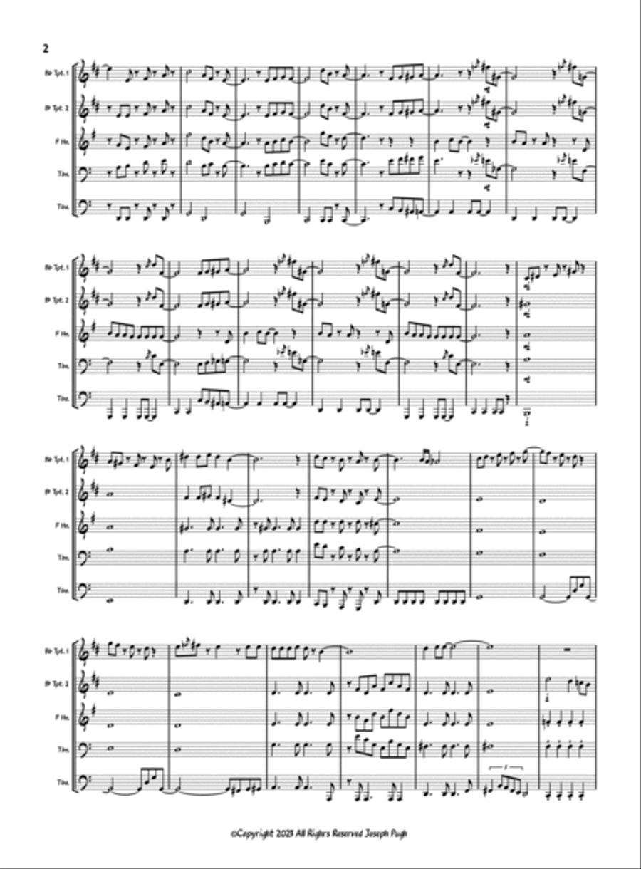 Saturday In The Park Brass Ensemble scores gallery preview page 2