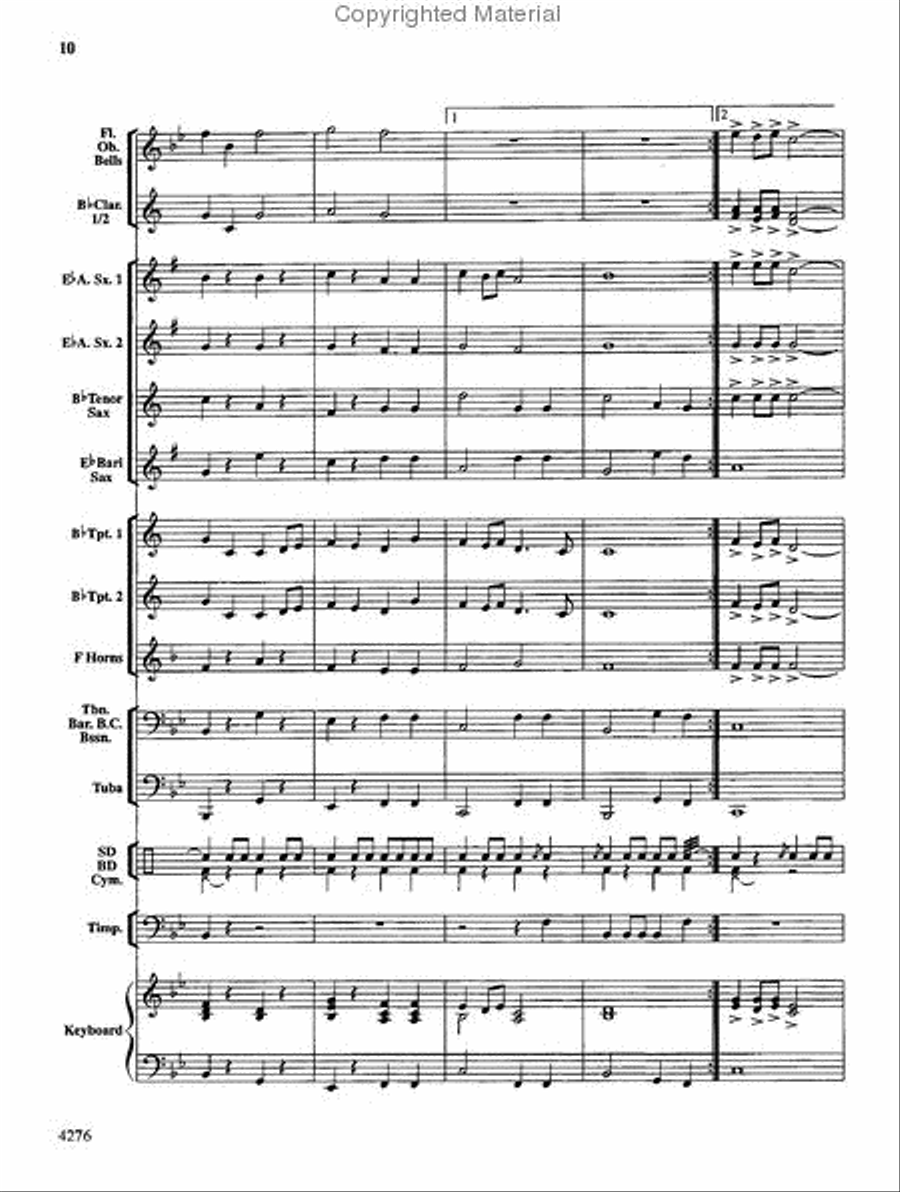 Nottingham Concert Band scores gallery preview page 11