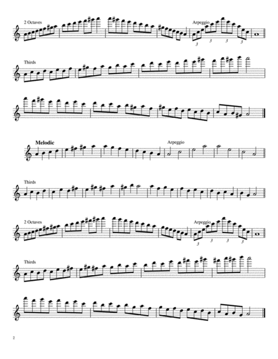 Comprehensive Flute Scales and Arpeggios- Minor
