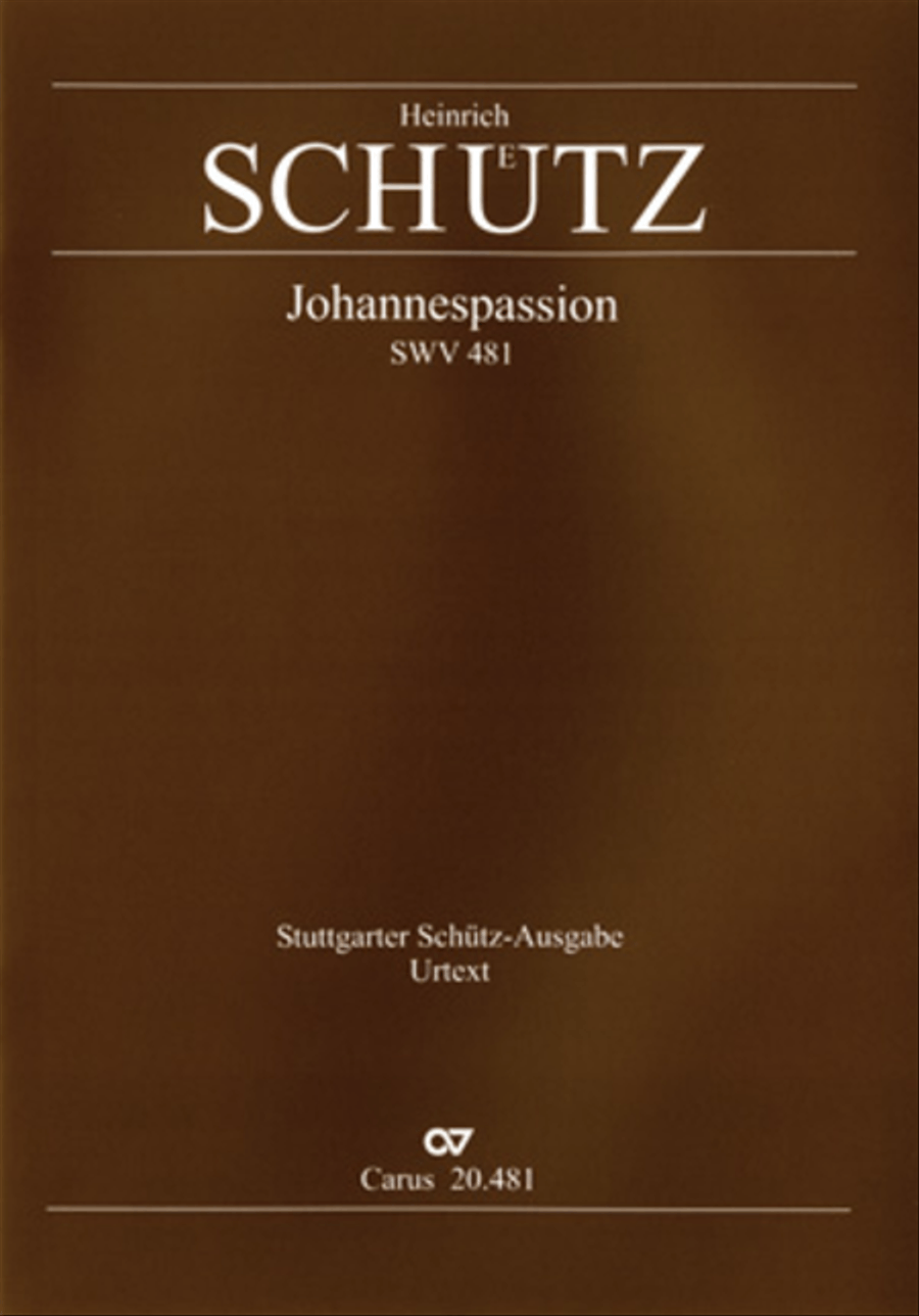 St. John Passion / The Passion of our Lord and Saviour Jesus Christ 4-Part scores gallery preview page 1