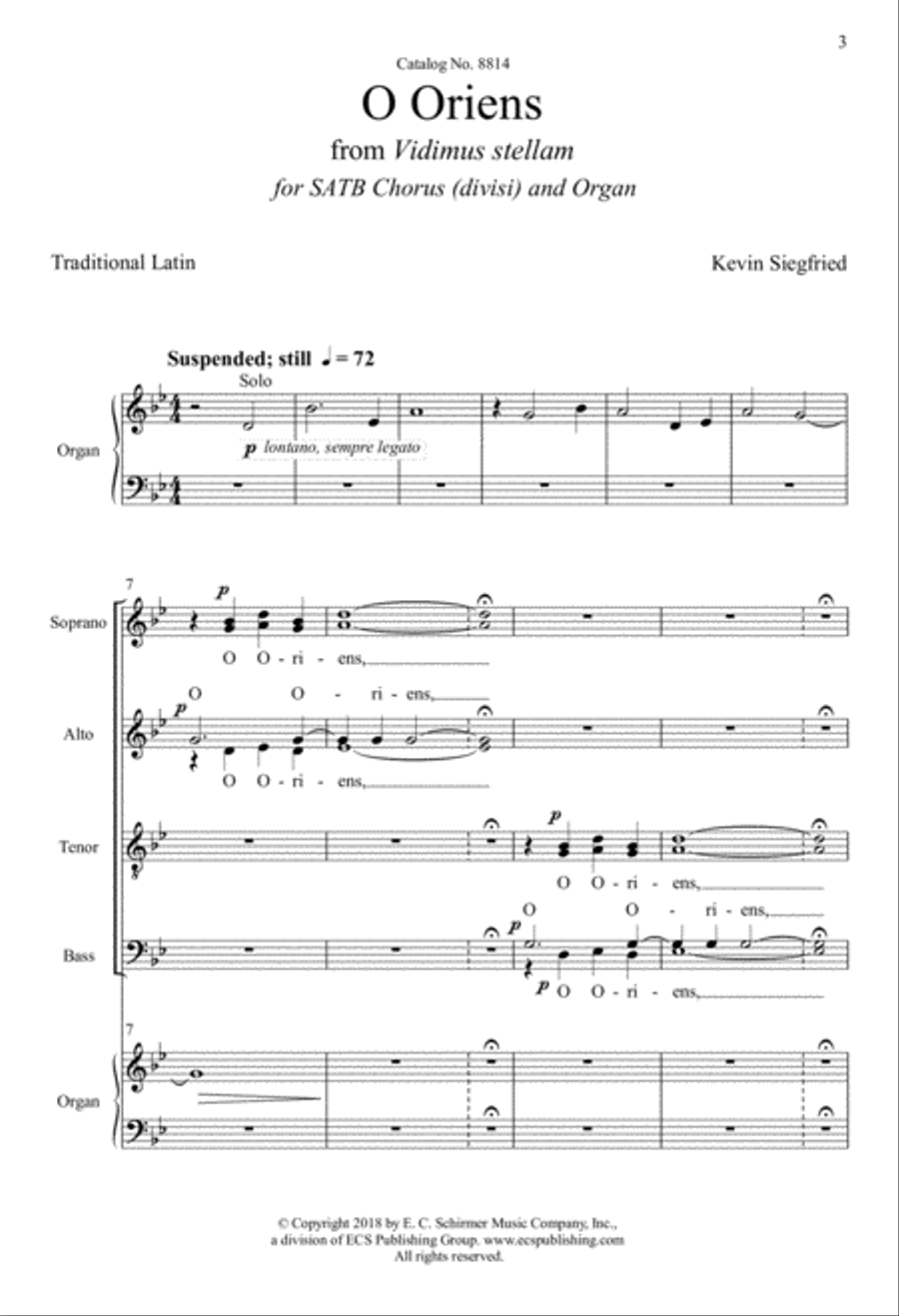 O Oriens from Vidimus stellam Divisi scores gallery preview page 3