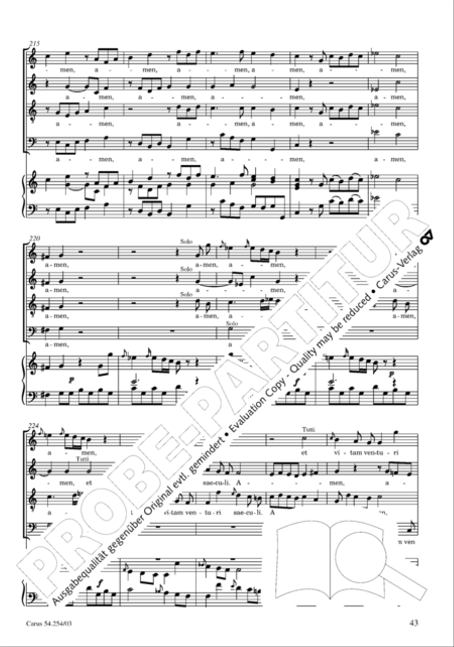 Missa Sancti Hieronymi 4-Part scores gallery preview page 44