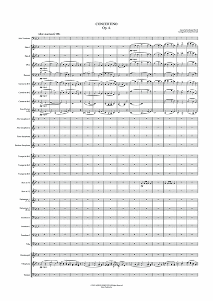 Concertino Op. 4 for Trombone (and Concert Band)