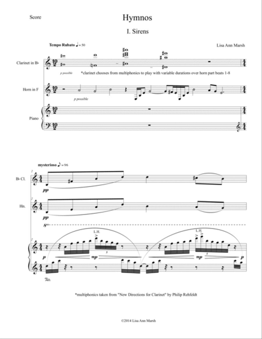 Hymnos Hymnos Small Ensemble scores gallery preview page 2