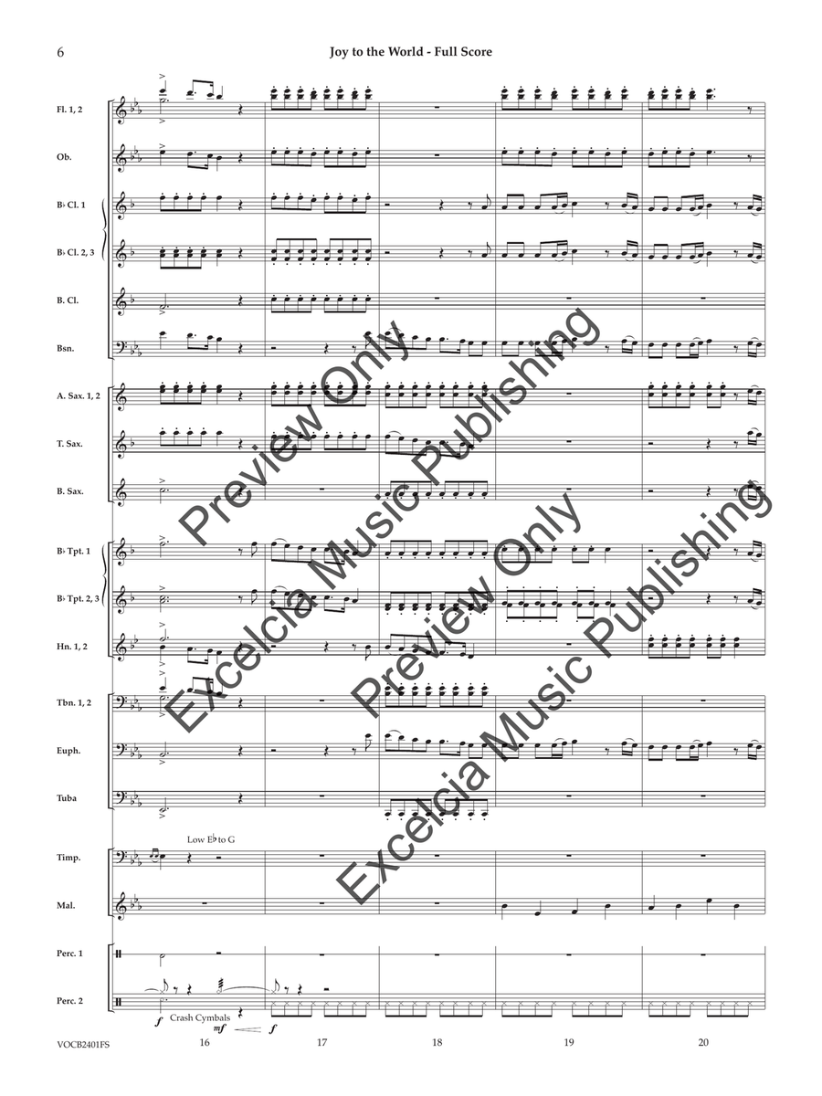 Joy to the World (Score) Joy to the World (Score) Concert Band scores gallery preview page 7