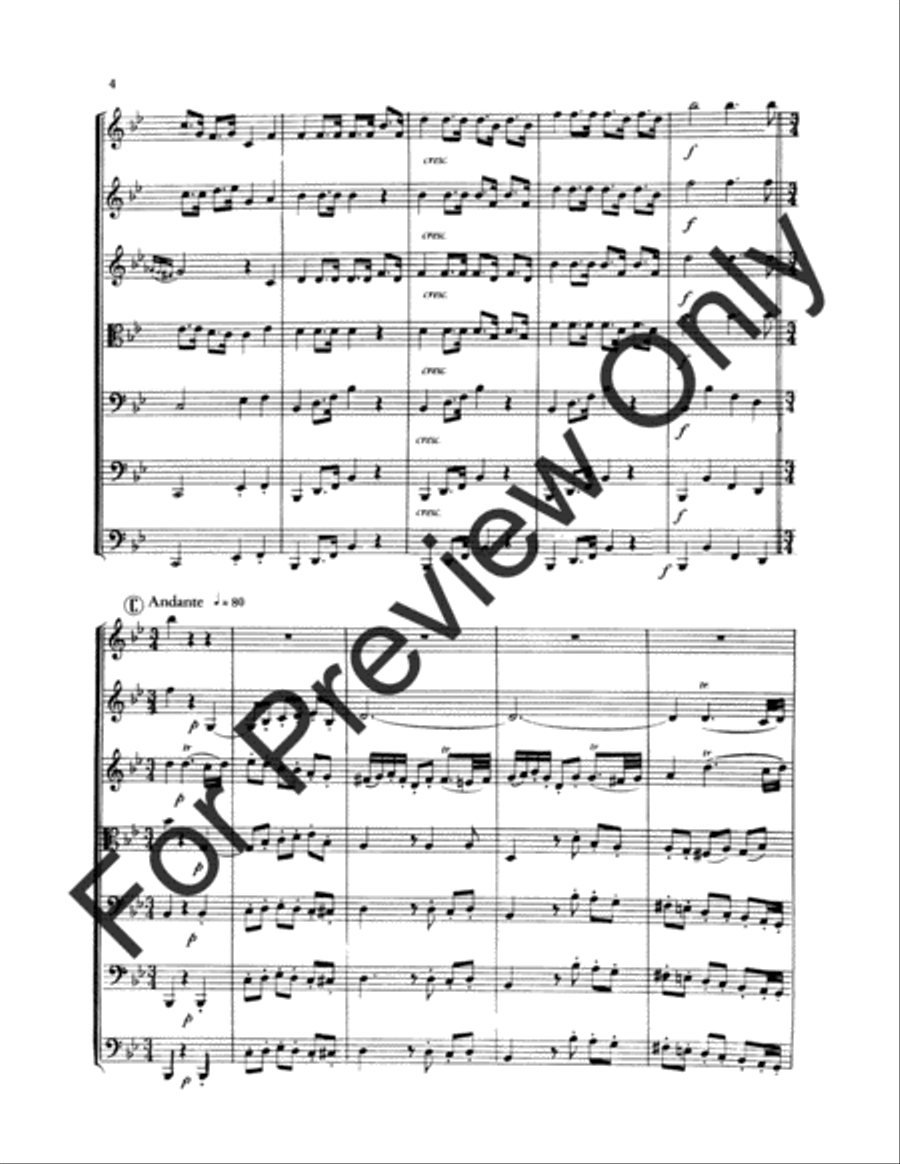 Scene and Dance From Marriage Of Figaro B-Flat Clarinet scores gallery preview page 5