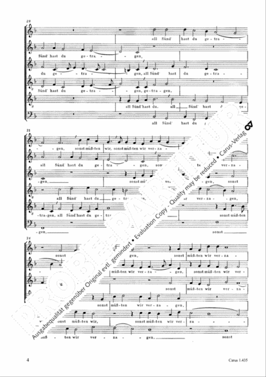 O Lamb of God most holy (O Lamm Gottes, unschuldig) Choir scores gallery preview page 5