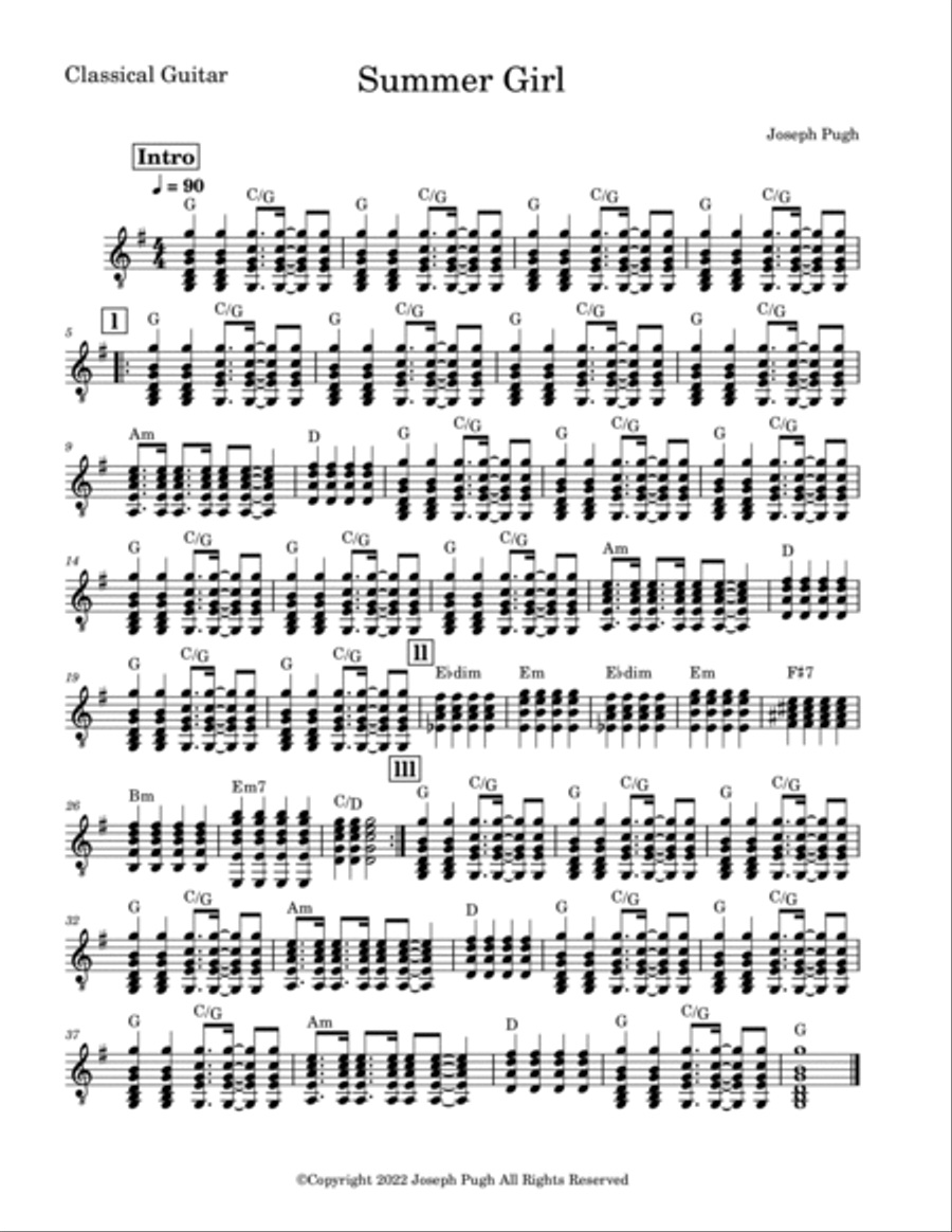 Summer Girl (Flute Solo) Summer Girl (Flute Solo) Small Ensemble scores gallery preview page 3