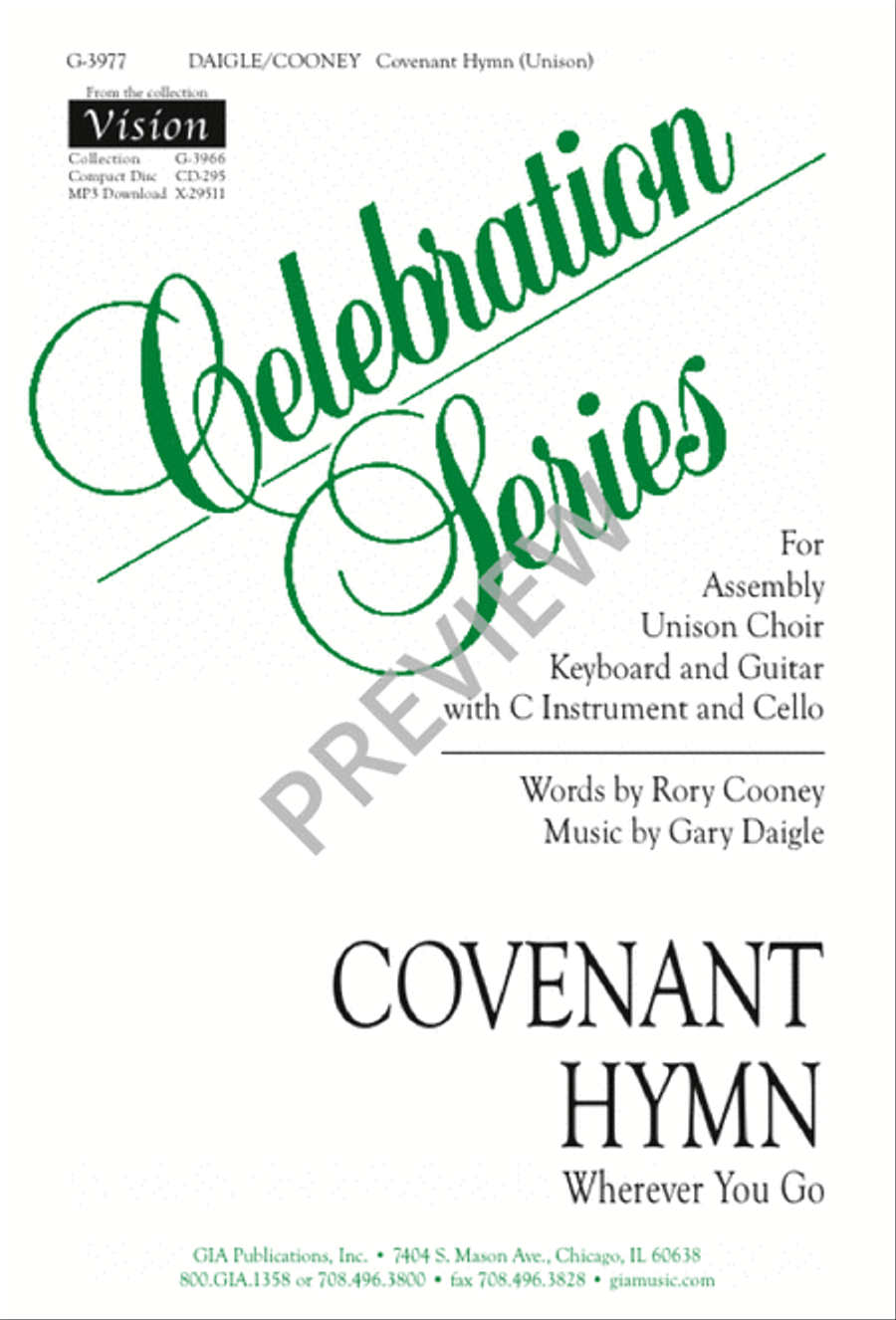 Covenant Hymn Covenant Hymn Unison Choir scores gallery preview page 2