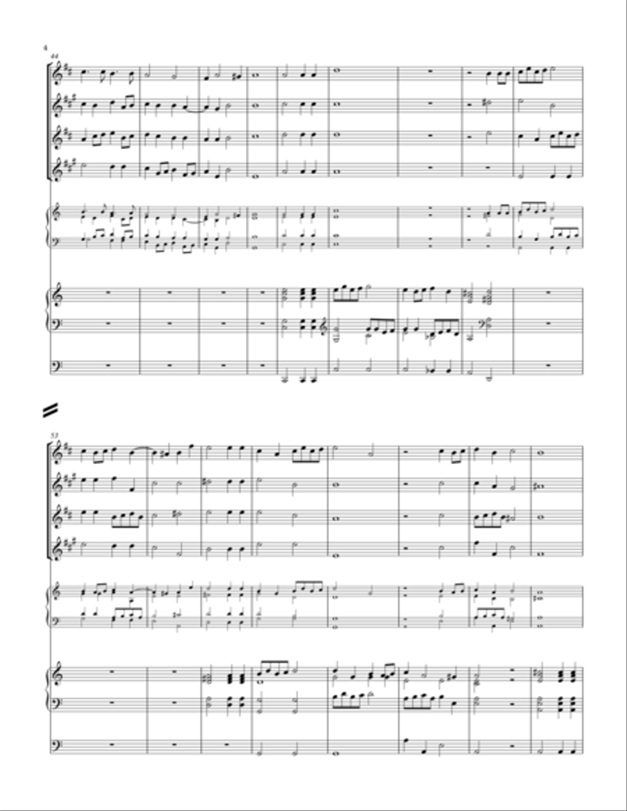 Canzon Vigesimanona à8 (Sax Quartet and Organ) Piano Quartet scores gallery preview page 4