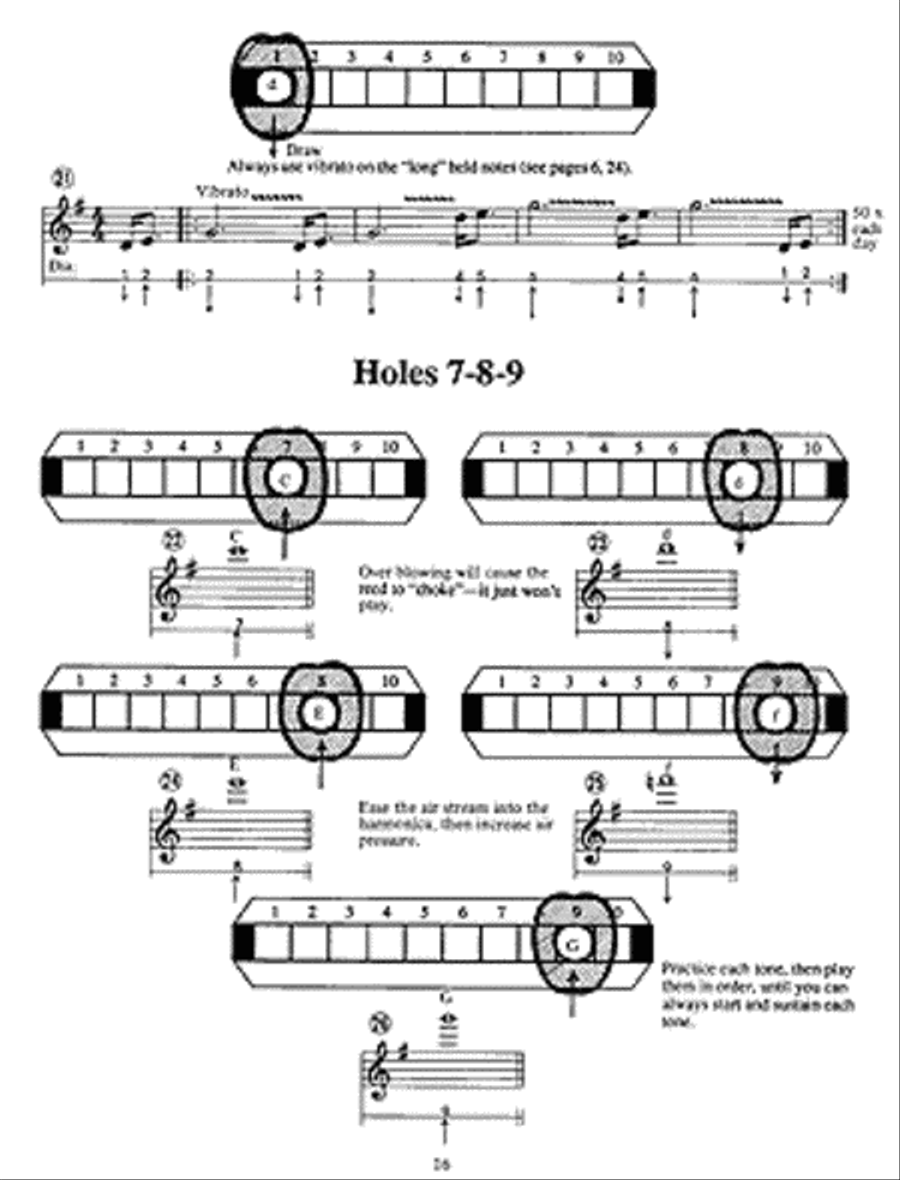 Easiest Blues Harp Book Harmonica scores gallery preview page 2
