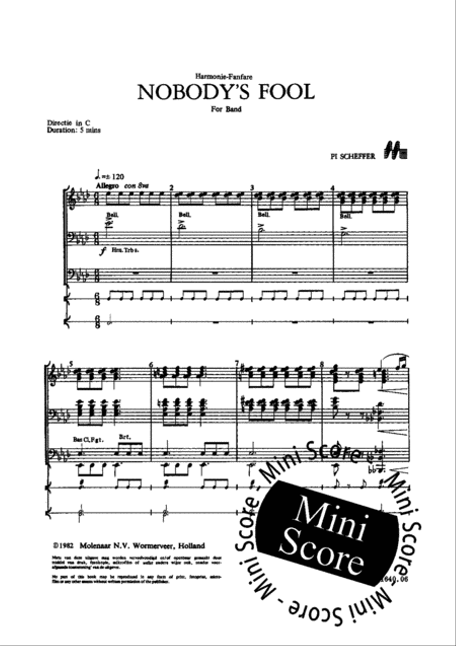 Nobody's Fool Nobody's Fool Concert Band scores gallery preview page 7