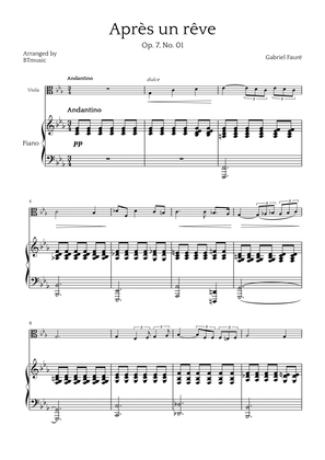 Après un Rêve - Viola and Piano