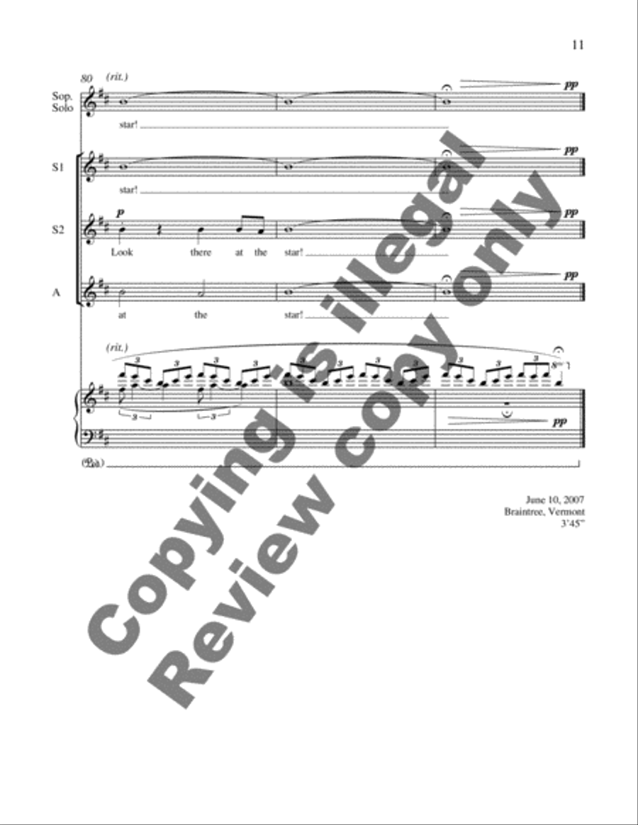 Shepherd's Song at Christmas SSA scores gallery preview page 8